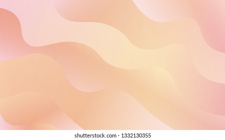 creative geometric wave shape with gradient color. Vector illustration. Design for landing page