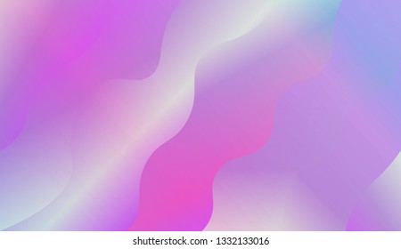 creative geometric wave shape with gradient color. Vector illustration. Design for landing page.