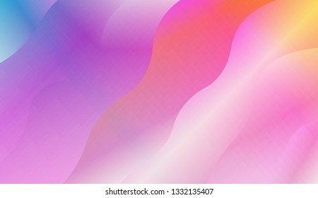 creative geometric wave shape with gradient color. Vector illustration. Design for landing page