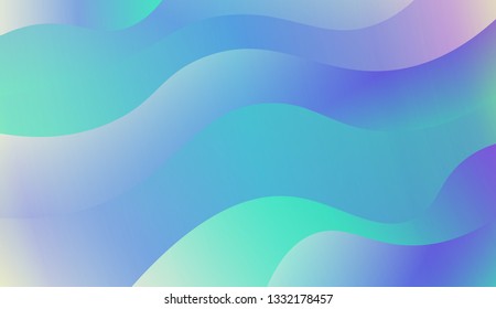 creative geometric wave shape with gradient color. Vector illustration. Design for landing page