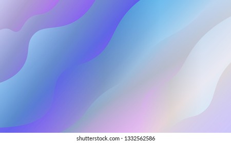 creative geometric wave shape with gradient color. Vector illustration. Design for landing page.