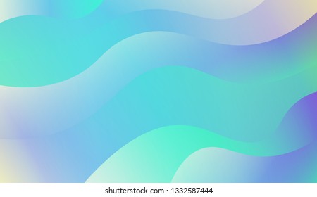 creative geometric wave shape with gradient color. Vector illustration. Design for landing page