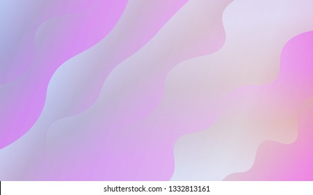 creative geometric wave shape with gradient color. Vector illustration. Design for landing page.