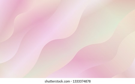 creative geometric wave shape with gradient color. Vector illustration. Design for golographic composition.