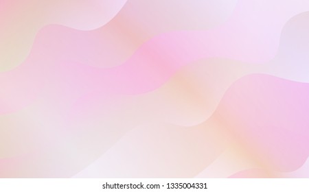 creative geometric wave shape with gradient color. Vector illustration. Design for landing page