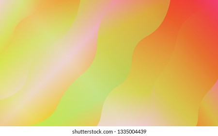 creative geometric wave shape with gradient color. Vector illustration. Design for landing page.