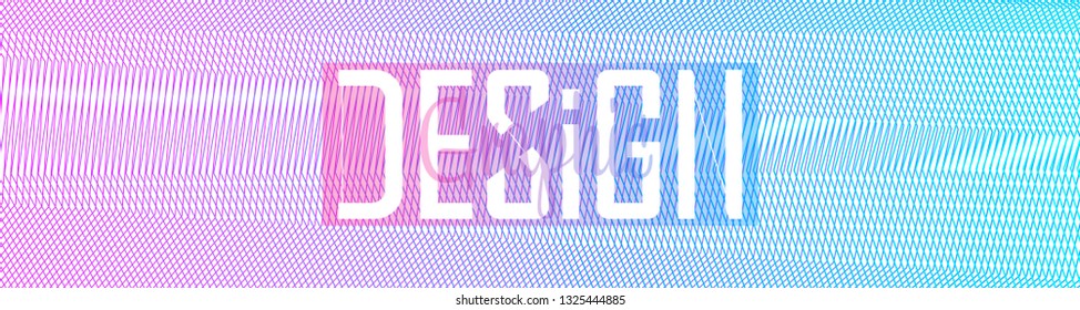 Creative geometric web banner, poster design template, landing page, abstract background, vector illustration