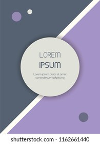 Creative geometrical background with place for your text. Vector illustration
