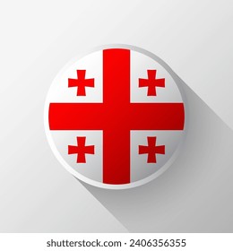 Creative Georgia Flag Circle Badge
