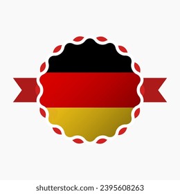 Creative Germany Flag Emblem Badge
