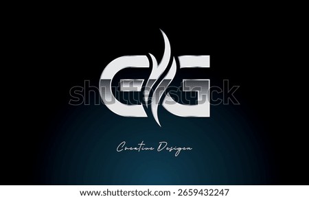Creative GG Letter Flame Logo Bold Metallic Monogram with Fire Symbol for Premium Chrome Branding and Visual Identity