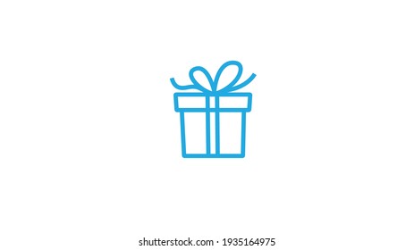 Creative Gift Box Abstract logo Symbol  Design Icon Illustration