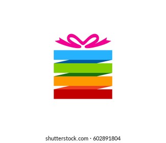 Creative Gift Logo Design Element