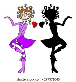 Creative girl dancer