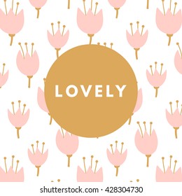 Creative girlie printable journaling card. Lovely princess. Dulcet sweetie girl. Girlie print. Romantic cute poster. Minimalism design for banner, flyer, wallpaper