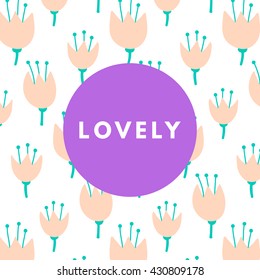 Creative girlie printable journaling card. Lovely princess. Dulcet sweetie girl. Girlie print. Romantic cute poster. Minimalism design for banner, flyer, wallpaper