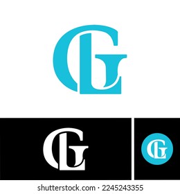 creative GL logo and GLZ letter logo, Multiple triple letter logo design. LG, GL,L, G Abstract Letters Logo Monogram.