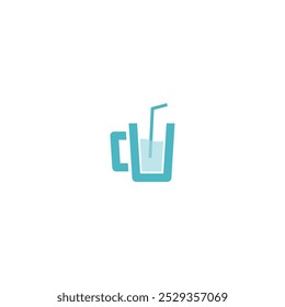 Creative Glass logo design vector suitable for cafe logo. logo template