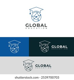 Creative Global education logo design 