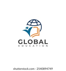 Creative Global education logo design 