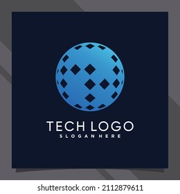 Creative global logo design technology for business company or personal with unique concept