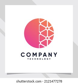 Creative global logo design technology for business company or personal with unique concept