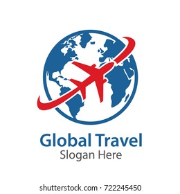 Creative Global Travel Logo Template