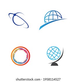 creative global vector logo set illustration design template