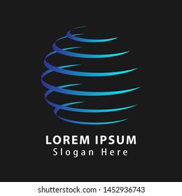 Creative Globe Concept Logo Design Template