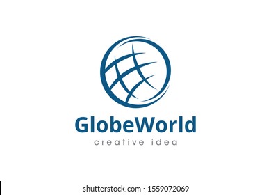 Creative Globe Concept Logo Design Template