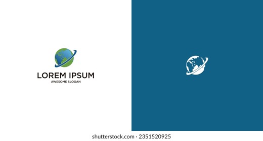 Creative Globe Concept Logo Design Template
