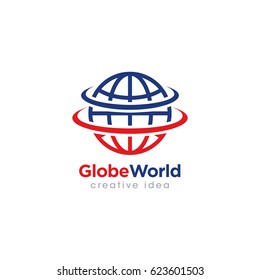 Creative Globe Concept Logo Design Template