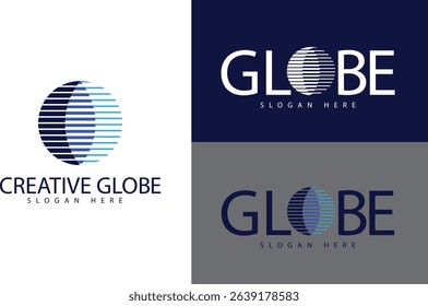 Creative Globe or Earth Logo Design for Business and Technology