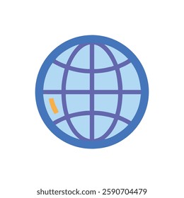 Creative Globe Illustration Icon Design