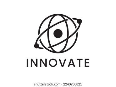 creative globe logo design vector illustration