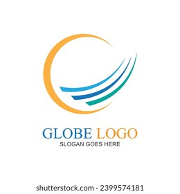 Creative Globe Logo and Icon illustration design template