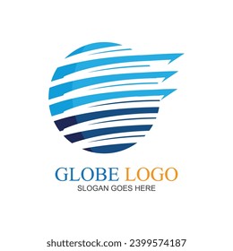 Creative Globe Logo and Icon illustration design template