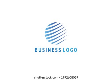 logotipo creativo del globo. logotipo para el negocio de la tecnología.