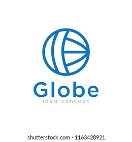 Creative Globe, Planet Concept Logo Design Template