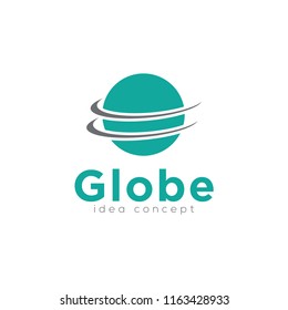 Creative Globe, Planet Concept Logo Design Template