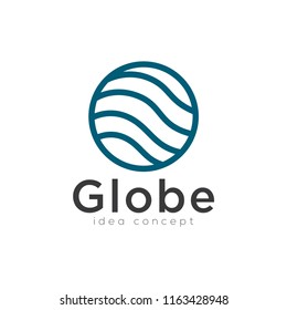 Creative Globe, Planet Concept Logo Design Template
