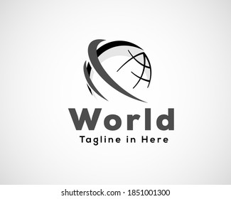 Creative Globe, world, earth Concept Logo symbol Design Template