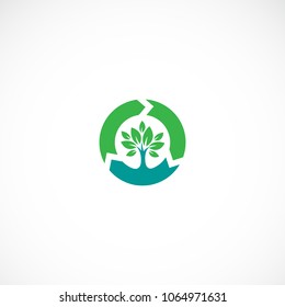 Creative go green tree vector designs