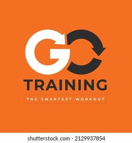 Creative go letter logo design vector 