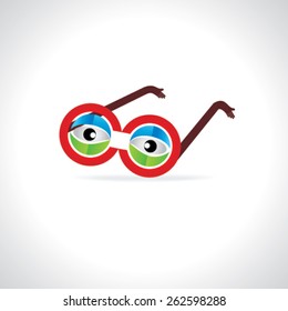 creative goggle vision concept idea