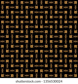 creative gold black art deco abstract seamless pattern vector stylish grunge texture