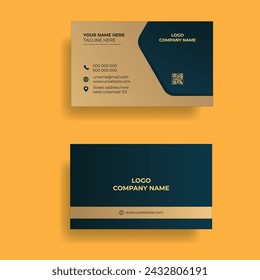 Creative and Gold business card design.