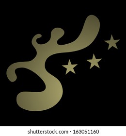 Creative gold emblem