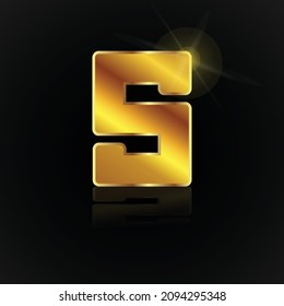 Creative Gold S Logo Symbol Kunstgrafik