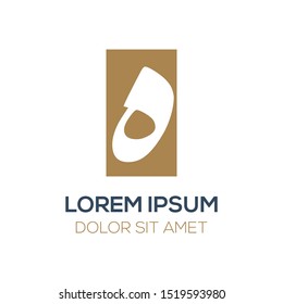 Creative Golden Arabic Alphabet logo Design ,Vector illustration 